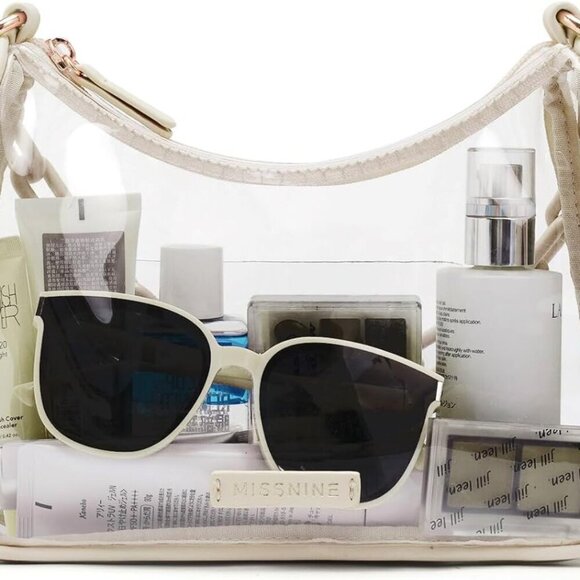 Handbags - Clear Crossbody Bag PVC for Women Stadium Approved Concert Sport Events